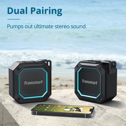 Groove 2 Draadloze Douche Luidspreker - IPX7 Waterdicht - Bluetooth 5.3 Dual EQ TWS Boom Box - Zwart