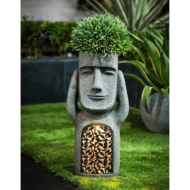 Paaseiland Standbeeld - Tuin Decor Ornament Hars Sculptuur