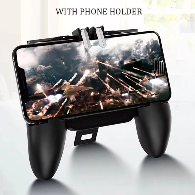 K20 Mobiele Gaming Controller voor PUBG - Koelventilator - Trigger Key & Grip Gamepad - Zwart