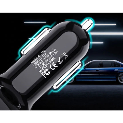 Quick Charge 3.0 Autolader met 4 Poorten  48W / 7A - Quad Port Carcharger - Wit