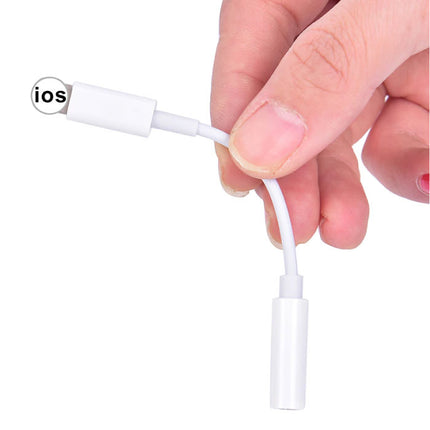 Voor iPhone Lightning naar 3.5mm AUX Jack Audio Adapter Converter