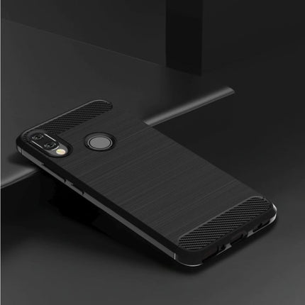 Xiaomi Redmi 4X Hoesje - Carbon Fiber Textuur Shockproof Case TPU Cover Zwart