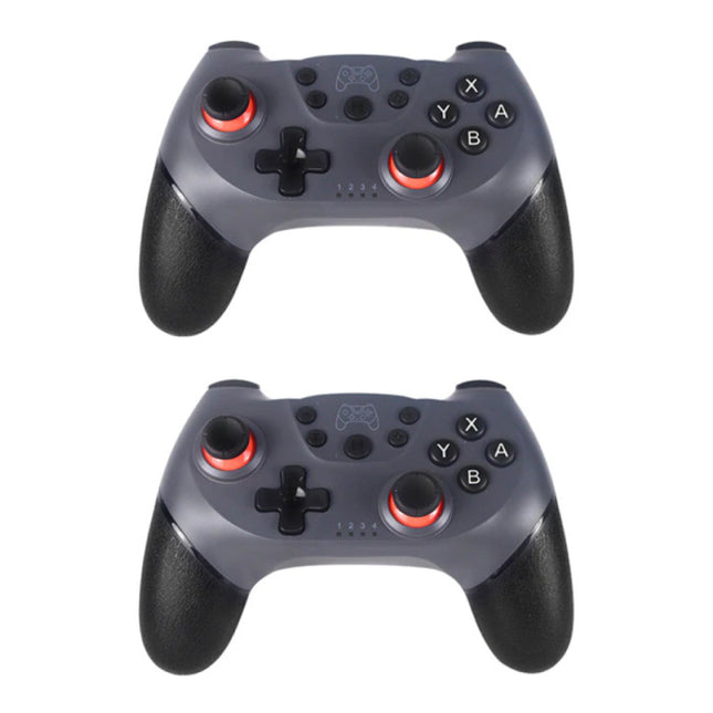 2-Pack Gaming Controller voor Nintendo Switch - NS Bluetooth Gamepad met Vibratie Grijs