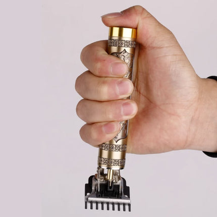 Retro T9 Tondeuse - Draadloze Trimmer Elektrisch Scheermachine - Zwart Draak