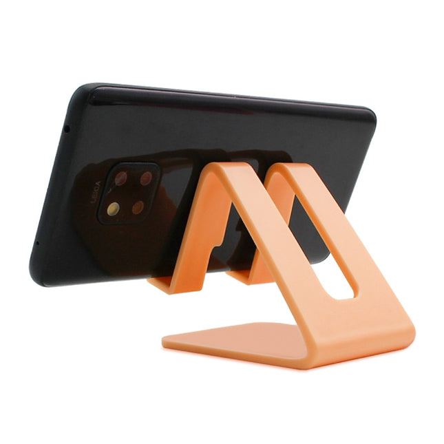 Universele Telefoonhouder Bureau Standaard - Opening voor Oplader - Videobellen Smartphone Holder Desk Stand Oranje