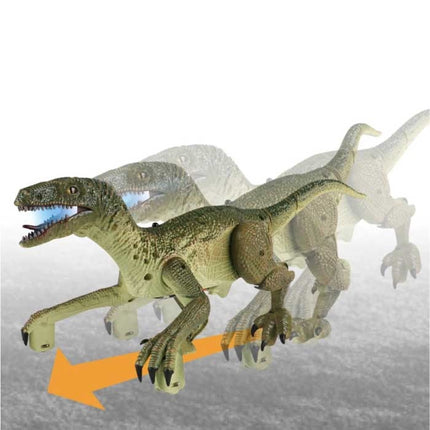 RC Velociraptor Dinosaurus met Afstandsbediening - Speelgoed Bestuurbaar Robot Groen