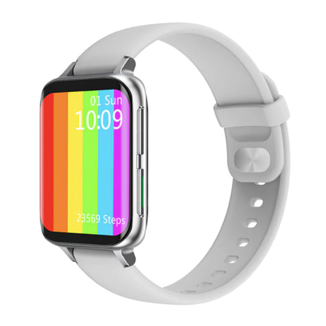 2021 ECG Smartwatch - Silicoon Bandje Fitness Sport Activity Tracker Horloge Android - Wit