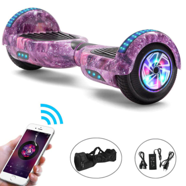 Elektrisch E-Scooter Hoverboard met Bluetooth Speaker - 6.5" - 500W - 2000mAh Batterij - Balance Hover Board Space