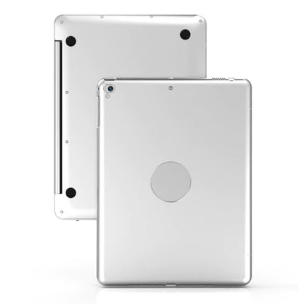 Toetsenbord Hoes voor iPad 9.7" - QWERTY Multifunctionele Keyboard Bluetooth Aluminium Smart Cover Case Hoesje Zilver