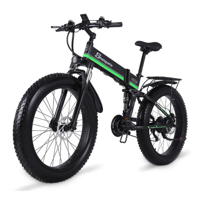 MX01 Vouwbare Elektrische Fiets - Off-Road Smart E Bike - 500W - 12.8 Ah Batterij - Groen
