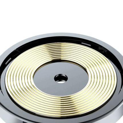 Qi Draadloze Autolader 10W - Airvent Clip Oplader Universeel Wireless Car Charging Pad Zwart