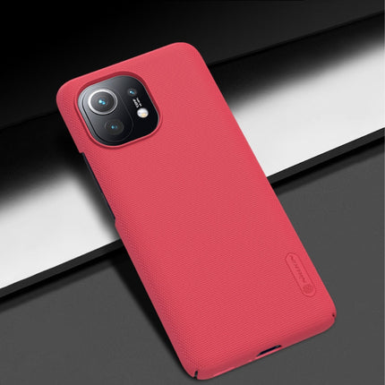 Xiaomi Mi 11 Frosted Shield Hoesje - Shockproof Case Cover Cas Rood