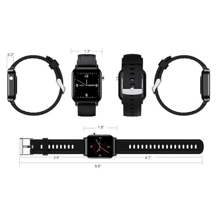 M2 Fitness Activity Tracker Smartwatch Sport Smartband Smartphone Horloge iOS / Android Zwart