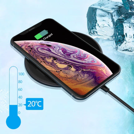 15W Qi Universele Draadloze Oplader Wireless Charging Pad Zwart