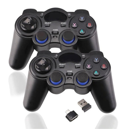 2-Pack Gaming Controller voor Android / PC / PS3  - Micro-USB Bluetooth Gamepad Zwart