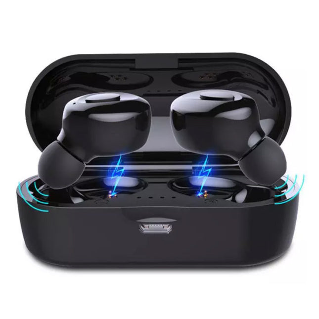 Draadloze Oortjes - One Button Control TWS Bluetooth 5.0 Earphones Earbuds Oortelefoon Zwart