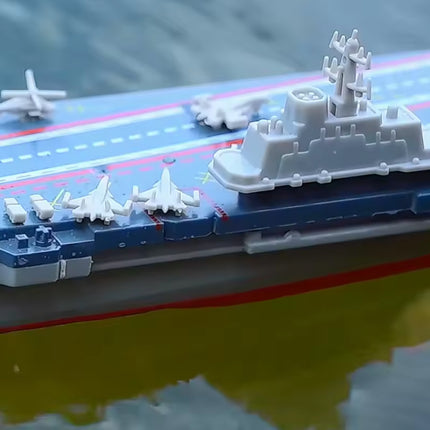 RC Mini Vliegdekschip met Afstandsbediening - Elektrisch Speelgoed Boot Schip Waterdicht