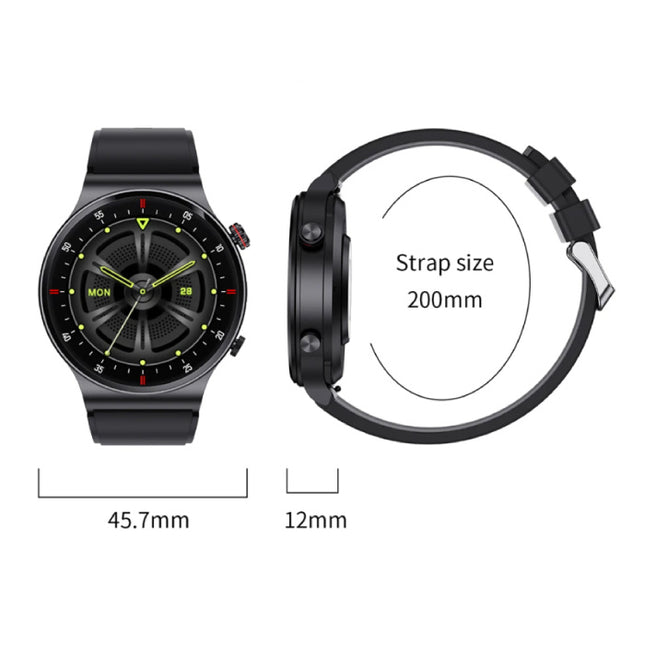 Smartwatch met Hartmonitor en Zuurstofmeter - Sport Health Tracker Horloge - Mesh Bandje - Zilver