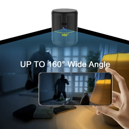 Mini Security Camera / Bluetooth Speaker - Luidspreker HD 1080p Camcorder Tweeweg Intercom - Zwart