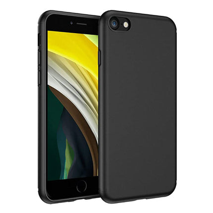 iPhone 8 Plus Ultra Dun Hoesje - Hard Matte Case Cover Zwart