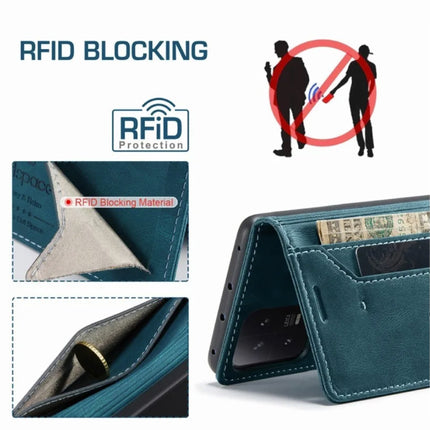 Xiaomi 13 Flip Case Portefeuille - RFID Wallet Cover Leer Silicoon Hoesje - Blauw
