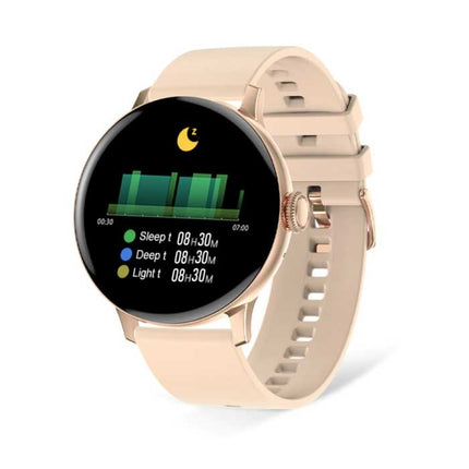 Randloze Smartwatch Mesh Bandje Fitness Sport Activity Tracker Horloge Android Zilver