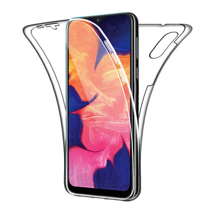 Xiaomi Mi A3 Lite Full Body 360° Hoesje - Volledige Bescherming Transparant TPU Silicone Case + PET Screenprotector