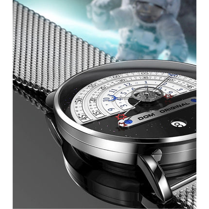 Night and Day Horloge - Anoloog Luxe Uurwerk voor Mannen en Vrouwen - Zilver