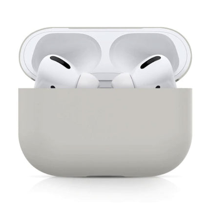 Flexibel Hoesje voor AirPods Pro - Silicone Skin AirPod Case Cover Soepel - Lichtgrijs