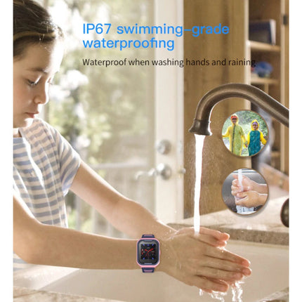 Smartwatch voor Kinderen met GPS Tracker Smartband Smartphone Horloge IPS iOS Android Zwart