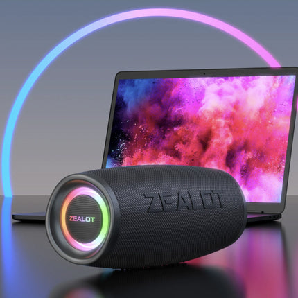 S56 Bluetooth 5.2 RGB Soundbox - 8000mAh Batterij - 3D HiFi Draadloze Luidspreker - Zwart