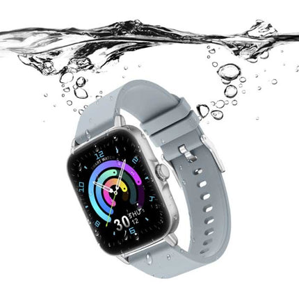 P28 Smartwatch Siliconen Bandje Fitness Sport Activity Tracker Horloge Android iOS Zwart