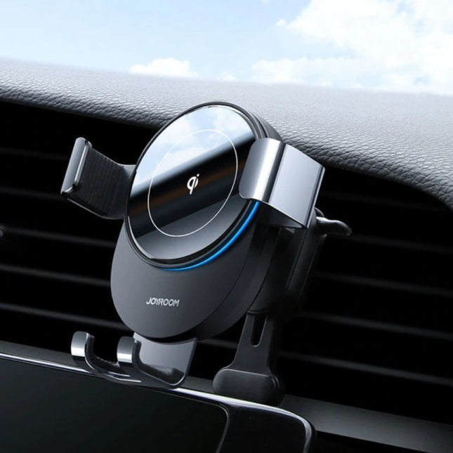 Qi Draadloze Autolader 15W - Quick Charge 3.0 - Airvent Clip Oplader Universeel Wireless Car Charging Pad Zwart