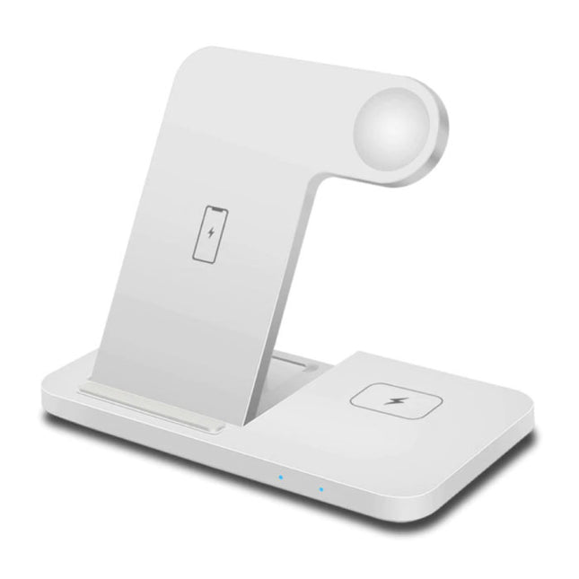 3 in 1 Oplaadstation voor Apple iPhone / iWatch / AirPods -  Charging Dock 15W Wireless Pad Wit