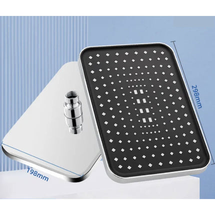 Douchekop Regendouche 12 Inch - 360 ° Draaibaar Badkuip Badkamer Douche - Zilver