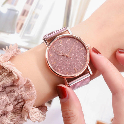 Horloge Kwarts Dames - Luxe Anoloog Uurwerk voor Vrouwen Roze