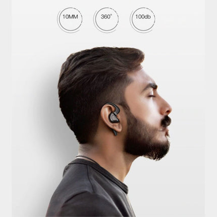 VV2 Draadloze Oortjes met Oorhaak Sport - Touch Control -  TWS Bluetooth 5.0 Wireless Buds Earphones Earbuds Oortelefoon Zwart