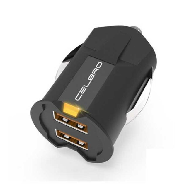 Mini Autolader met 2 Poorten  2A - Dual Port Carcharger - Zwart