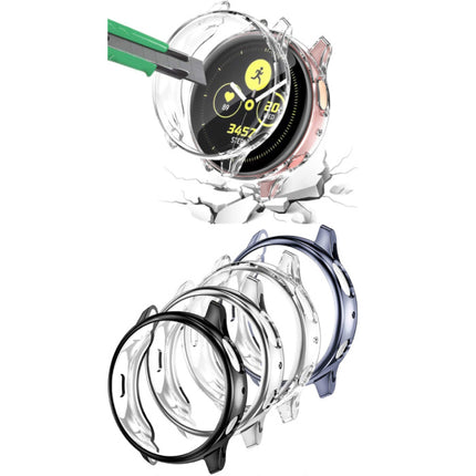 Full Cover voor Samsung Galaxy Watch Active 2 (44mm) - Hoesje en Screen Protector - TPU Hard Case Grijs