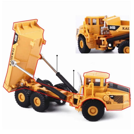 KAIDIWEI A400 Vrachtwagen Aanhangwagen Laadwagen - 1:87 Schaalmodel Die-Cast Dump Truck Vrachtwagen Speelgoed