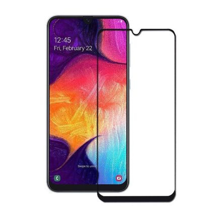 3-Pack Samsung Galaxy A20 Full Cover Screen Protector 9D Tempered Glass Film Gehard Glas Glazen 