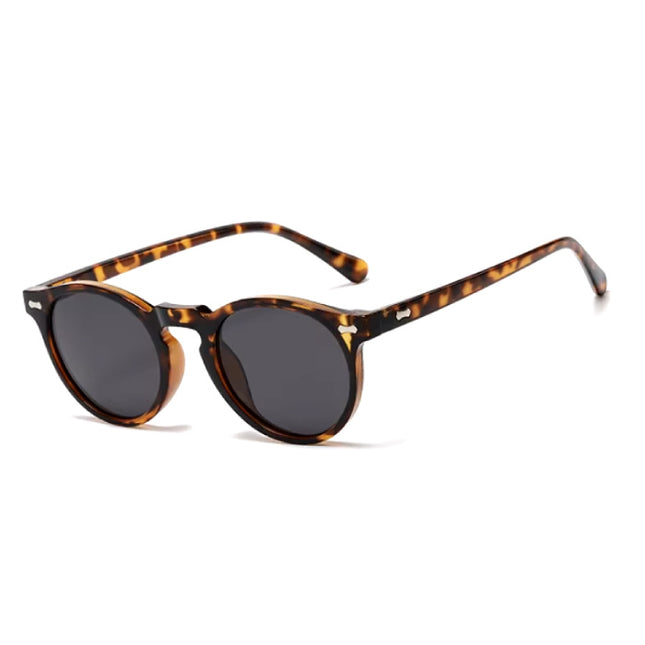 Vintage Zonnebril voor Dames - UV400 Gepolariseerde Bril Shades Brillen - Luipaard Zwart