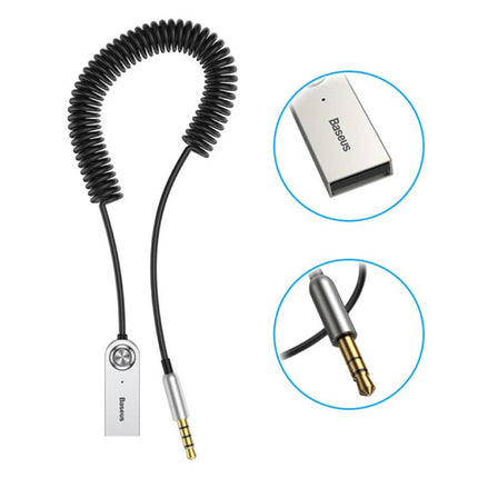 BA01 Bluetooth 5.0 Ontvanger Transmitter AUX Jack 3.5mm - Draadloze Adapter Audio Receiver Streamen Handsfree Bellen + Microfoon