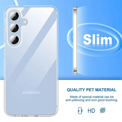 Samsung Galaxy A35 (5G) Full Body 360° Hoesje - Transparant TPU Silicone Case + PET Screenprotector