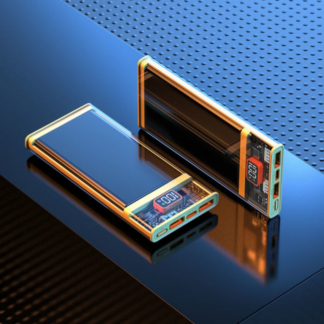 30.000mAh Powerbank met 2 Poorten - 22.5W Power Delivery - Externe Noodaccu Batterij Oplader Geel