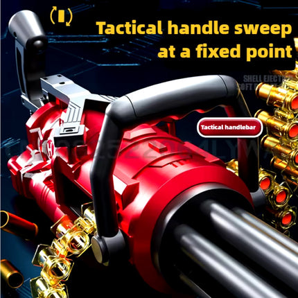 Soft Bullet Geweer - Sentry Rail Gatling Gun Model Speelgoed Shell Pistool - Rood