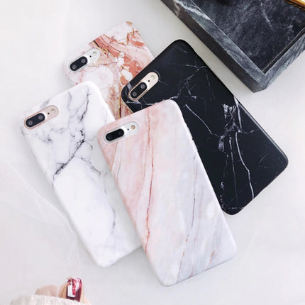 iPhone 11 Hoesje Marmer Textuur - Shockproof Glossy Case Graniet Cover Cas TPU 