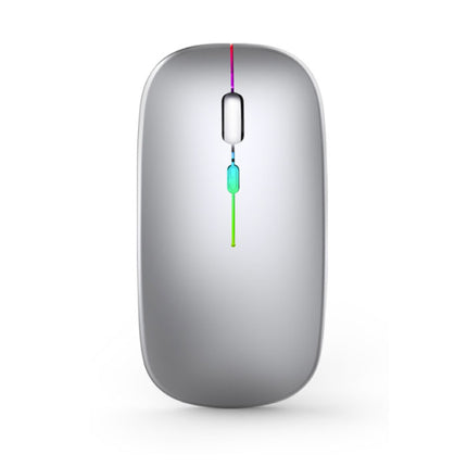 Draadloze RGB Muis - 2.4GHz / 1600DPI / Optisch / Ergonomisch / Tweehandig - Grijs