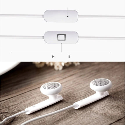 AM110 Wired Earphones Oortjes Ecouteur Oortelefoon met Microfoon Wit