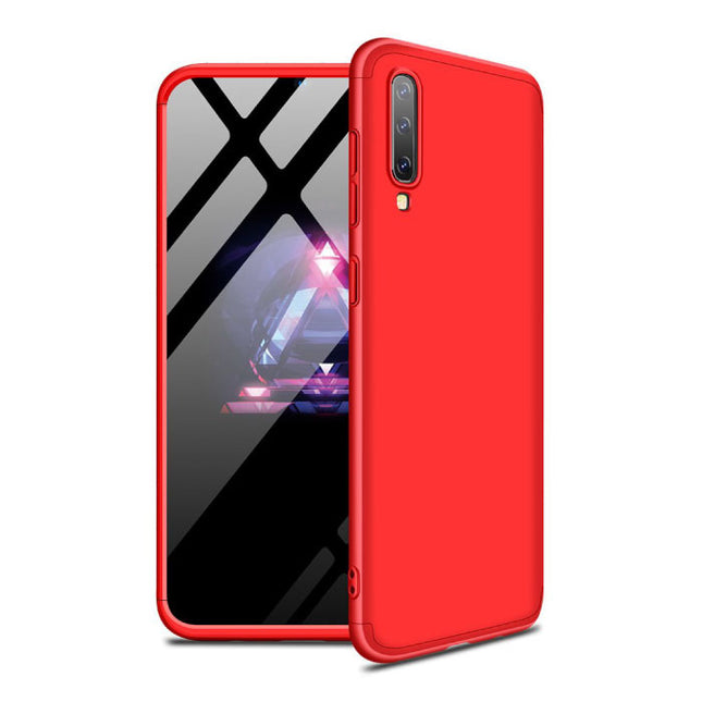 Xiaomi Redmi 6 Pro Full Cover - 360° Body Hoesje Case + Screenprotector Tempered Glass Rood